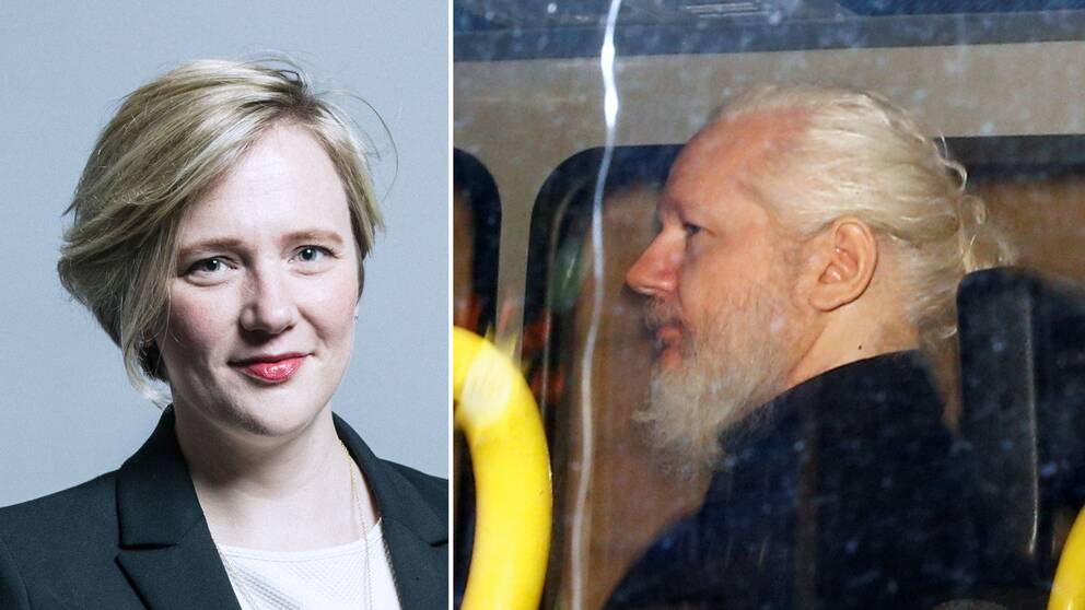 Labour-ledamoten Stella Creacy (t.v) är en av de över 70 brittiska parlamentariker som nu kräver att Julian Assange utlämnas till Sverige.