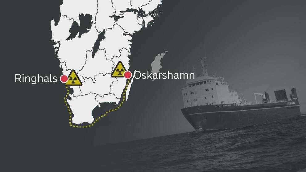 Det radioaktiva materialet skeppas till förvar