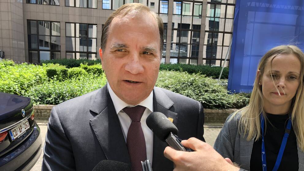 Statsminister Stefan Löfven efter måndagens EU-toppmöte i Bryssel.