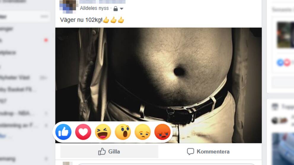 En mage på Facebook