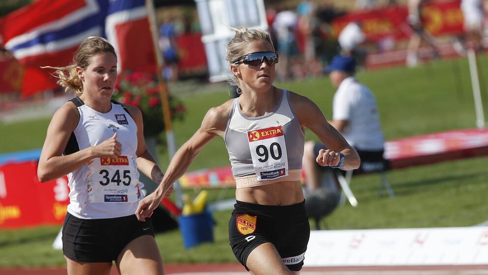Therese Johaug tävlade på 10 000 meter på norska mästerskapen.