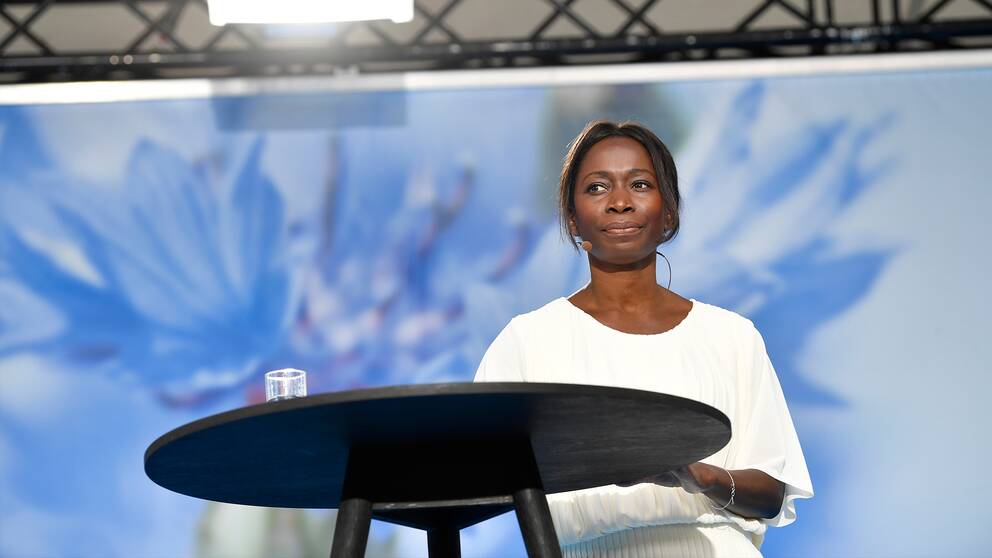 Liberalernas ledare Nyamko Sabuni i Almedalen.
