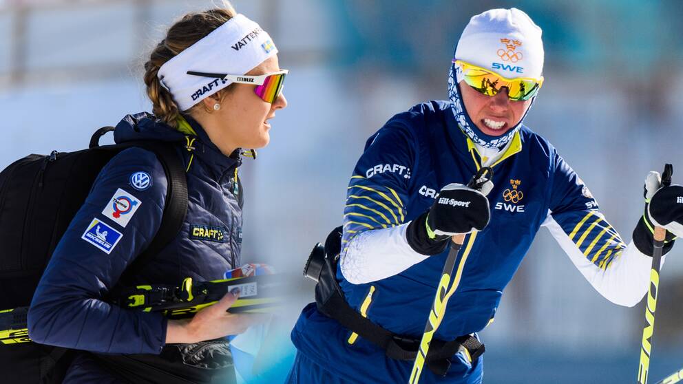 Stina Nilsson och Charlotte Kalla får göra sig beredda på att köra med ryggsäck under Ski Tour i Sverige och Norge. 