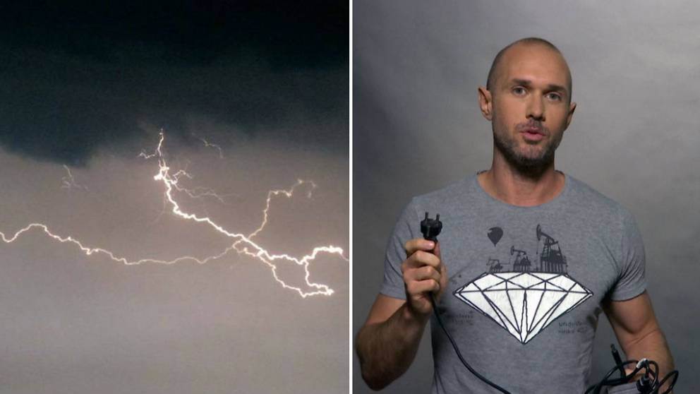   Class 1 warning - large amounts of rain and thunder 