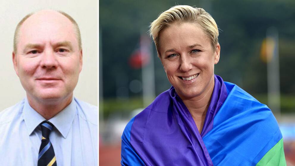 Enligt Anders Bengtcen, ny ambassadör i Qatar, kritiserar Sverige ofta lagar som diskriminerar mot homosexuella. På bilden till höger syns Kajsa Berqvist insvept i en regnbågsflagga.