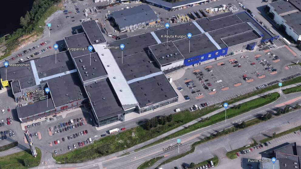 Attacken ägde rum i köpcentret Herman i finska Kuopio.
