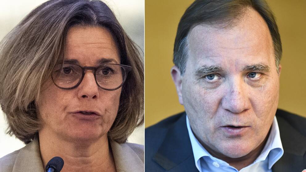 Miljöpartiets språkrör Isabella Lövin går starkt emot statsminister Stefan Löfvens (S) uttalande om att halvera flyktingmottagandet i Sverige.