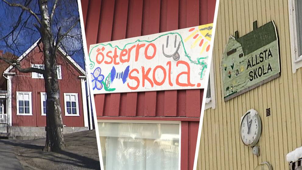 Ankarsviks skola, Österro skola och Allsta skola i Sundsvall.