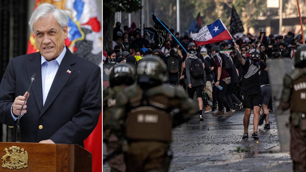 Chile ställer in klimatmötet i december, det säger landets president Sebastian Piñera.