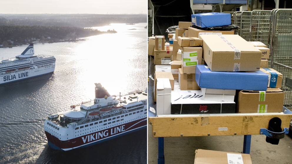 Fler färjavgångar ställs in även under tisdagen och distributionen av post från Sverige påverkas av strejken i Finland.