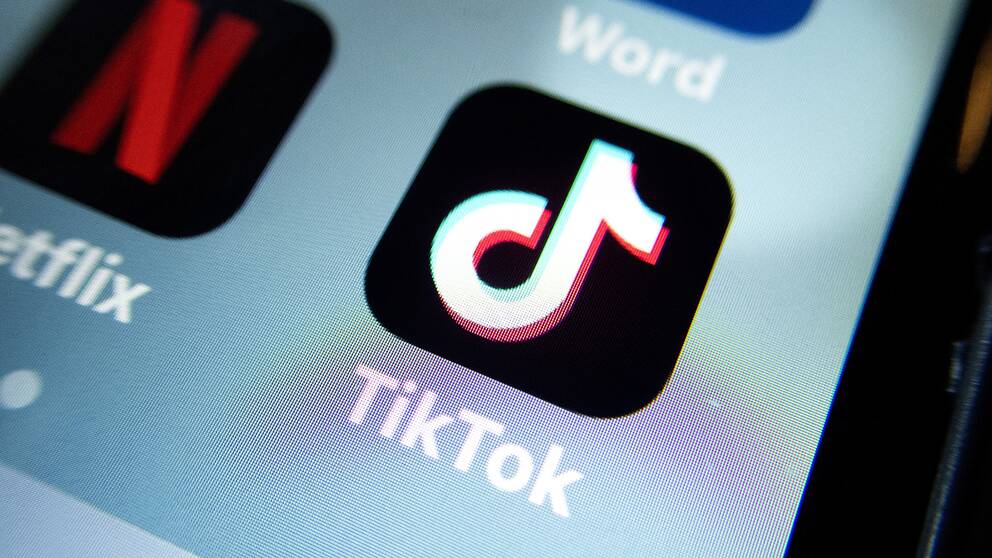 Appen Tiktok i mobilen.