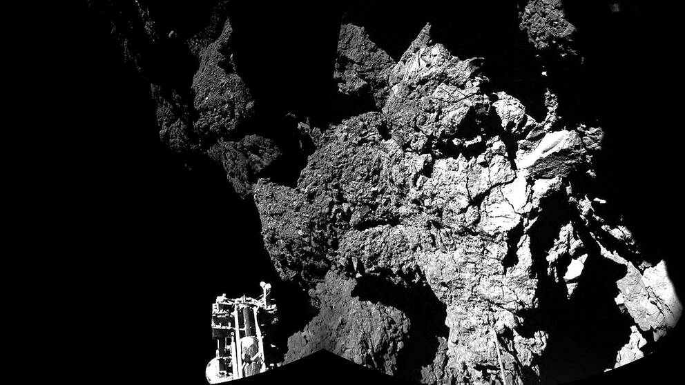 Kometlandaren Philae på kometen 67P/Churyumov-Gerasimenko