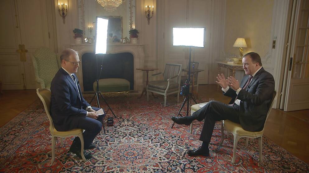 Mats Knutson intervjuar statsminister Stefan Löfven (S) i programserien ”Mats möter”