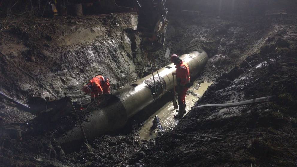 Stor Vattenlacka I Rolfstorp Utanfor Varberg Svt Nyheter