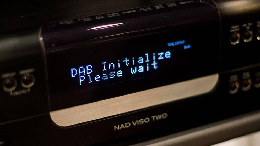 En DAB-radioapparat.