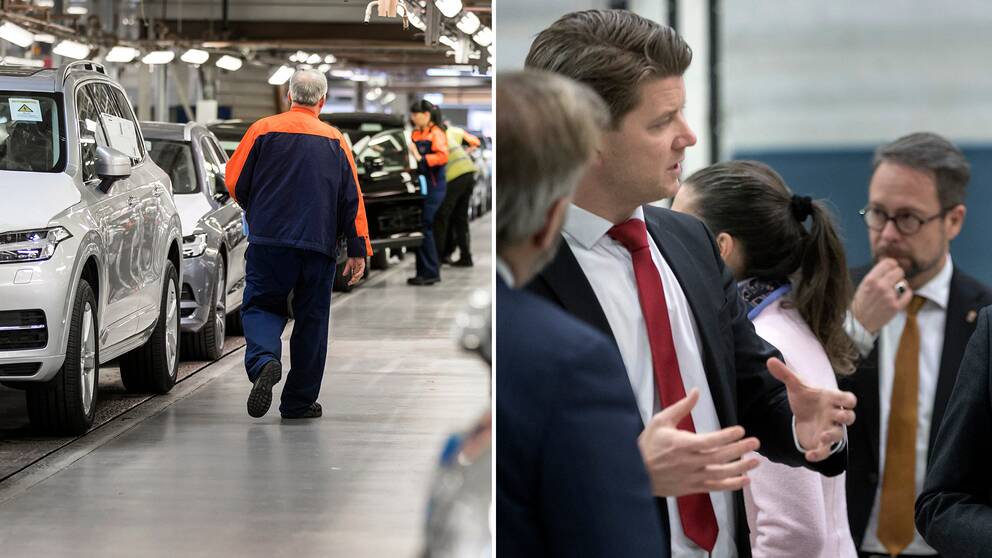 Volvo-arbetare och Volvo-chefer