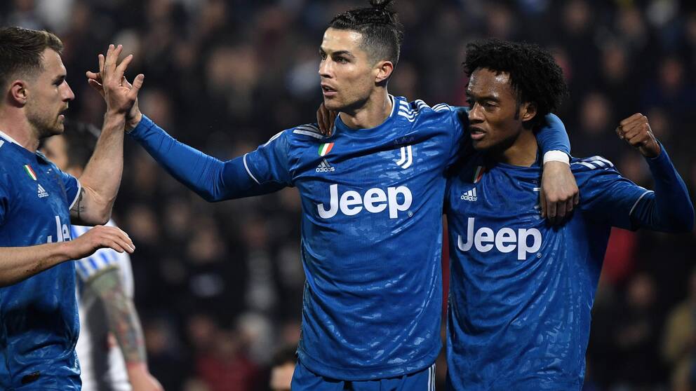 Aaron Ramsey, Cristiano Ronaldo och Juan Cuadrado fick fira ett Serie A-rekord och en Juventus-seger i kväll.