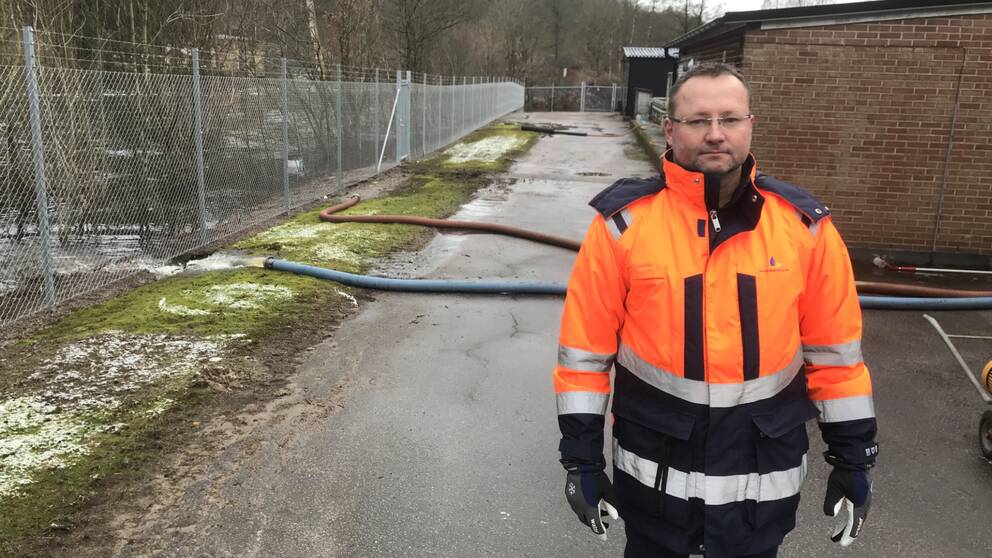 Mattias Hultin, avdelningschef på Laholmsbuktens VA.