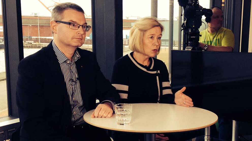 Debatten mellan Anneli Hulthén (S) och Jonas Ransgård (M)