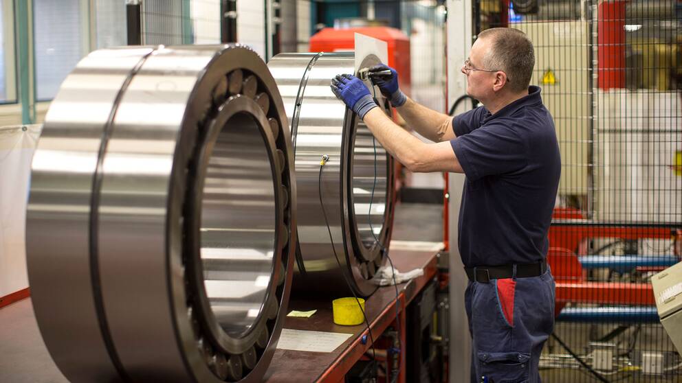 Industriarbetare på SKF