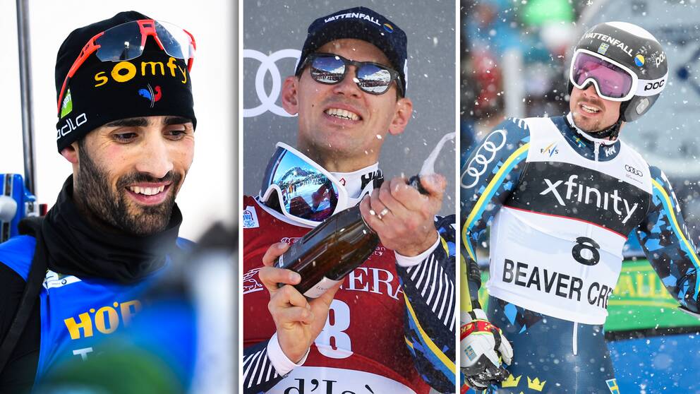 Tre stjärnor som lägger av: Martin Fourcade, André Myhrer och Matts Olsson.