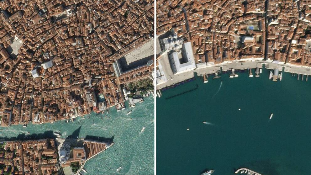 Venedig före och efter coronautbrottet