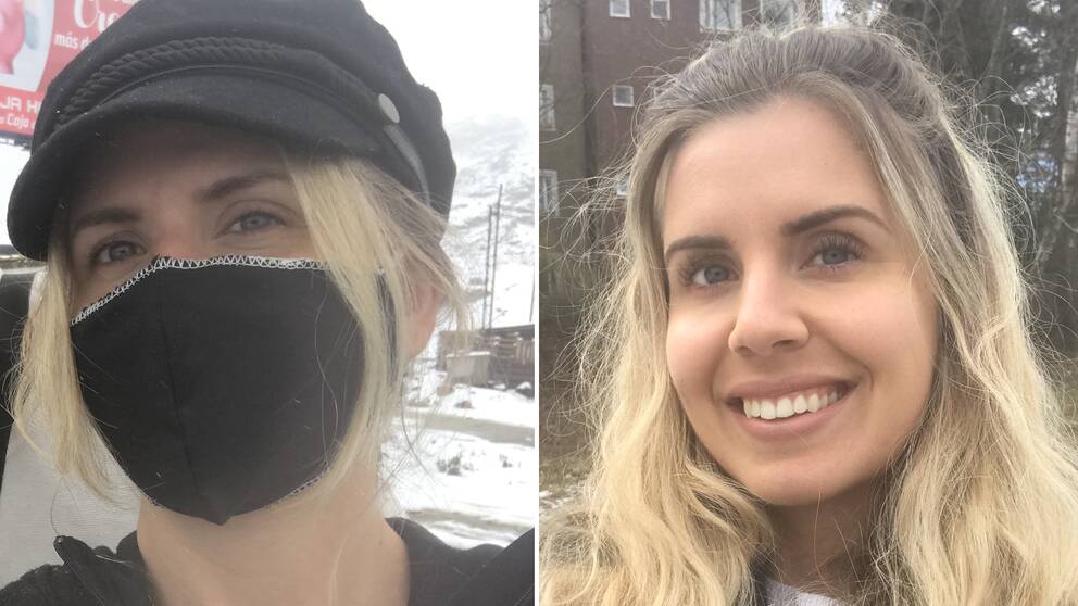 ”Som svensk förväntade jag mig att få mer hjälp”, säger Rosanna Holmström. Bilden till vänster är tagen under den 21 timmar långa bilresan från djungeln till huvudstaden Lima. Bilden till höger är tagen hemma i Sverige.