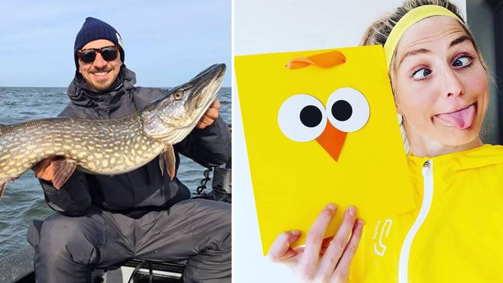 Zlatan Ibrahimovic och Therese Johaug firar påsk.
