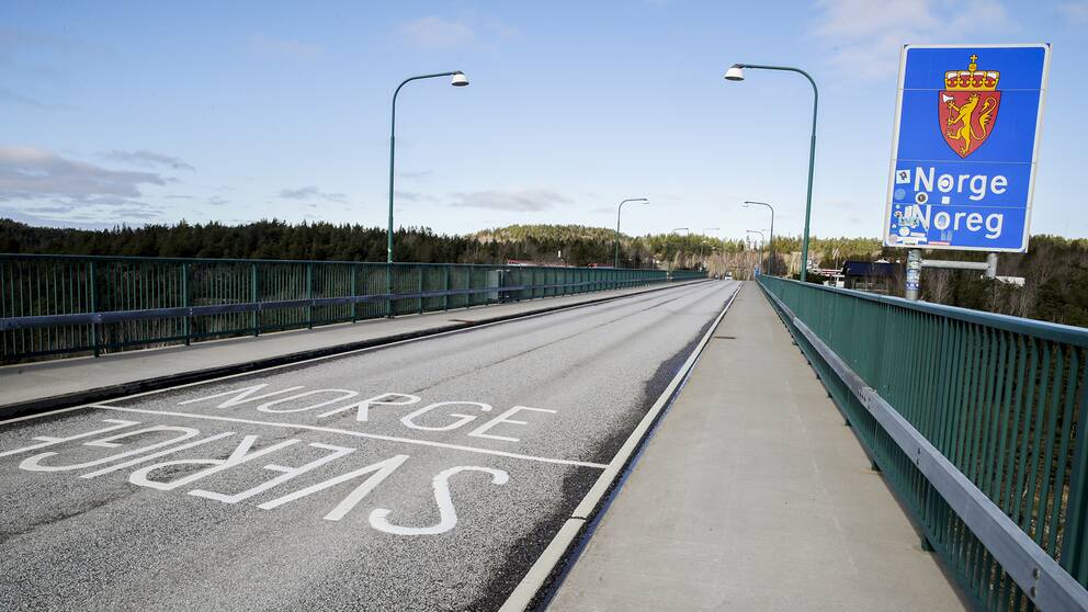 En tom gränsövergång mellan Norge och Sverige. Så verkar dock inte fallet helt ha varit under påskhelgen