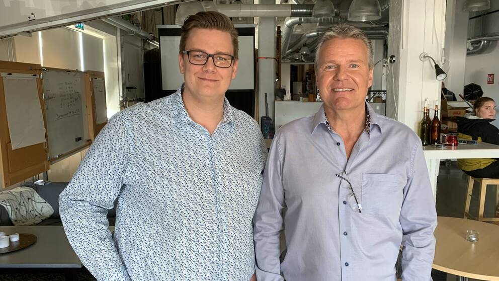 Robin Hörnkvist tillsammans med Åke Holmberg