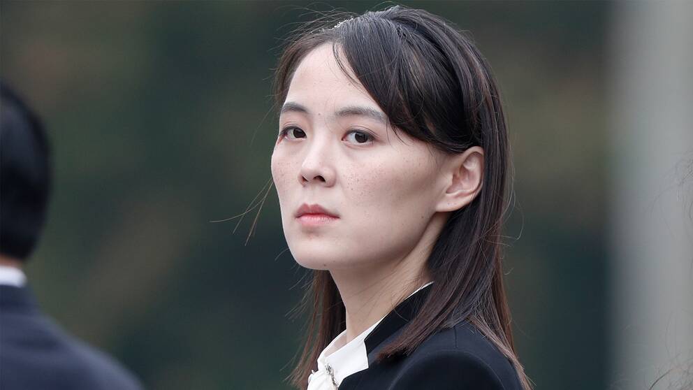 Bild på Kim Yo-Jung som ses som en möjlig efterträder till sin storebror, Kim Yong-Un.