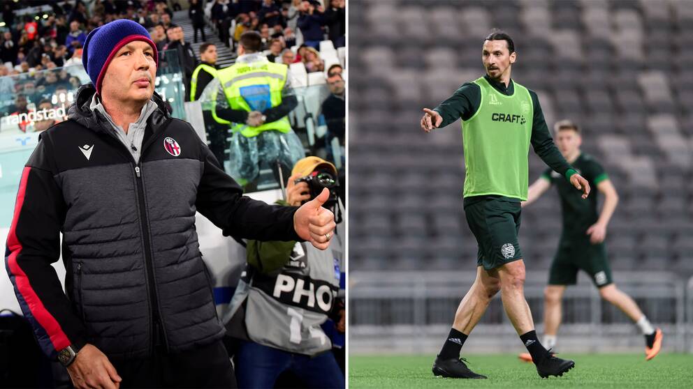 Sinisa Mihajlovic och Zlatan Ibrahimovic.