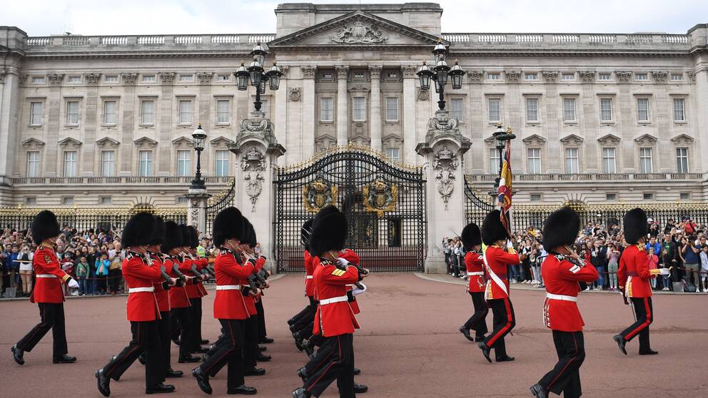Buckingham palace i London.