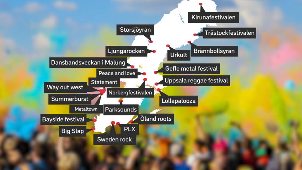 Kulturnyheterna kartlägger Så går det för Sveriges festivaler SVT