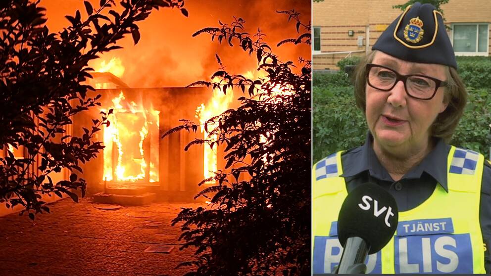 Brand på förskola i Hjärup och polisens Ewa-Gun Westford
