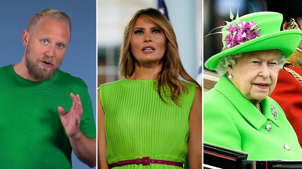 SVT:s reporter, Melania Trump och drottning Elisabeth.