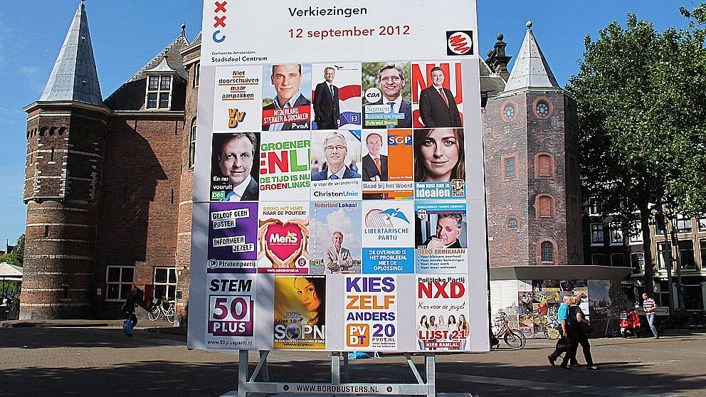 Valaffischeri inför valet  i Nederländerna
