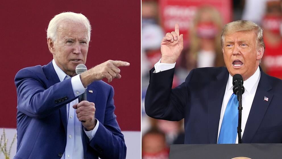 Joe Biden och Donald Trump