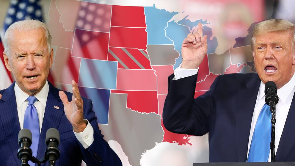 Den 3 november ställs president Donald Trump mot demokraternas utmanare Joe Biden.