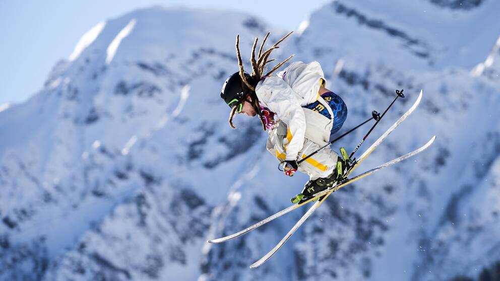 Sveriges Henrik Harlaut under ett kval i Sotji 2014.