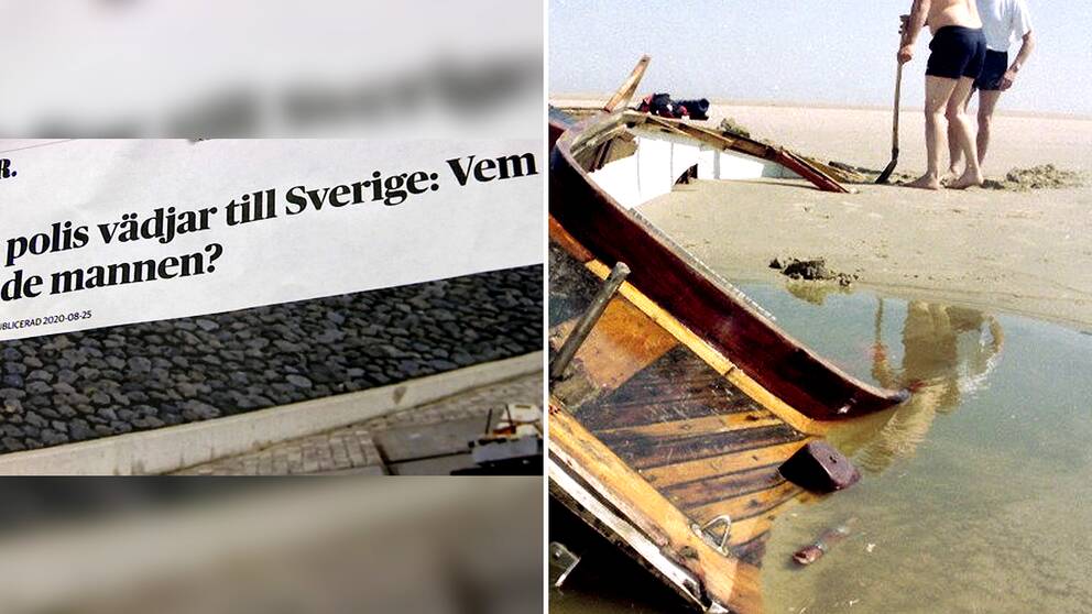 Båten efter en drunknad seglare som hittades 1995.