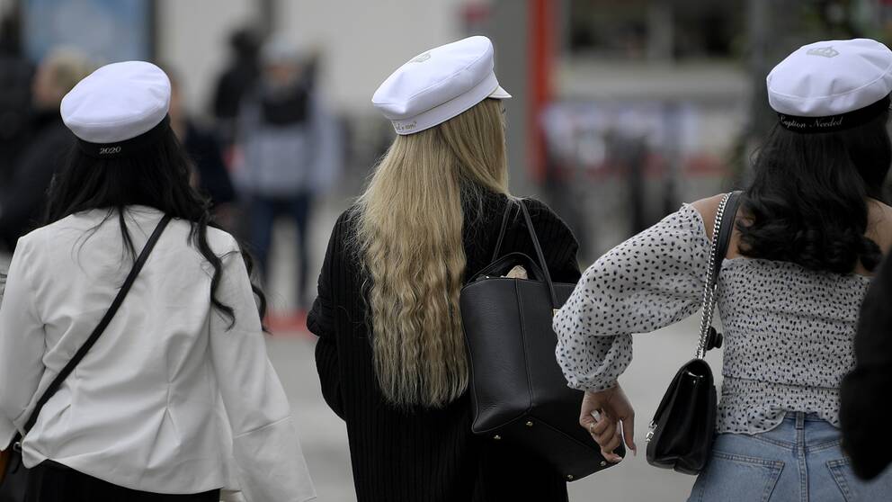 elever som tar studenten. Arkivbild.