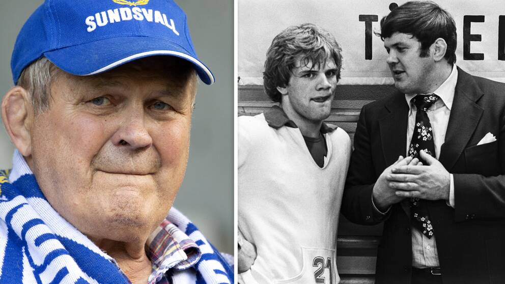 Brottarprofilen Pelle Svensson är död. Till höger syns han tillsammans med Frank Andersson 1976.