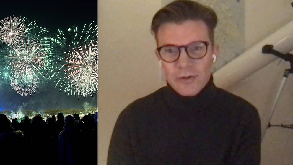 2020 har inte varit ett så dåligt år som många tror, enligt Johan Norberg, idéhistoriker och liberal debattör. Bilden visar nyårsfyrverkerier, samt Johan Norberg.