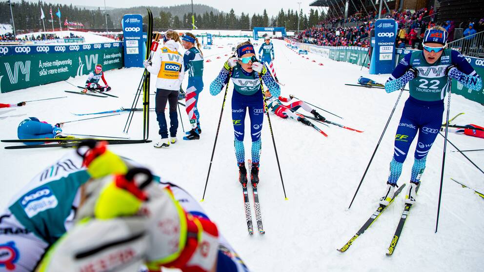 Finländska åkare under Ski Tour 2020.
