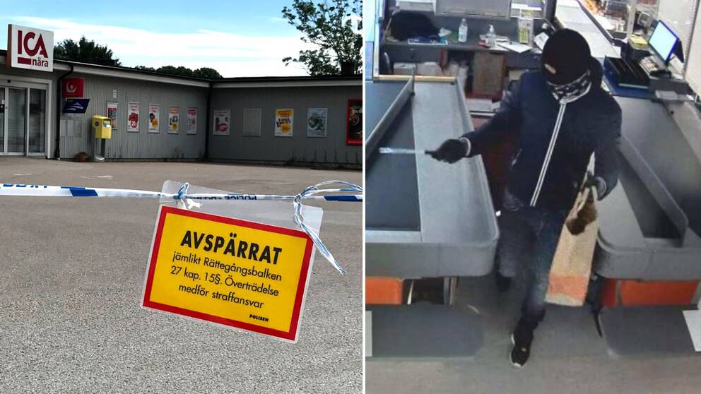 Rånet skedde mitt i natten och butiksägarna överumplades i sitt hem. De tvingades därefter ner i butiken under hot för att öppna kassaskåp.
