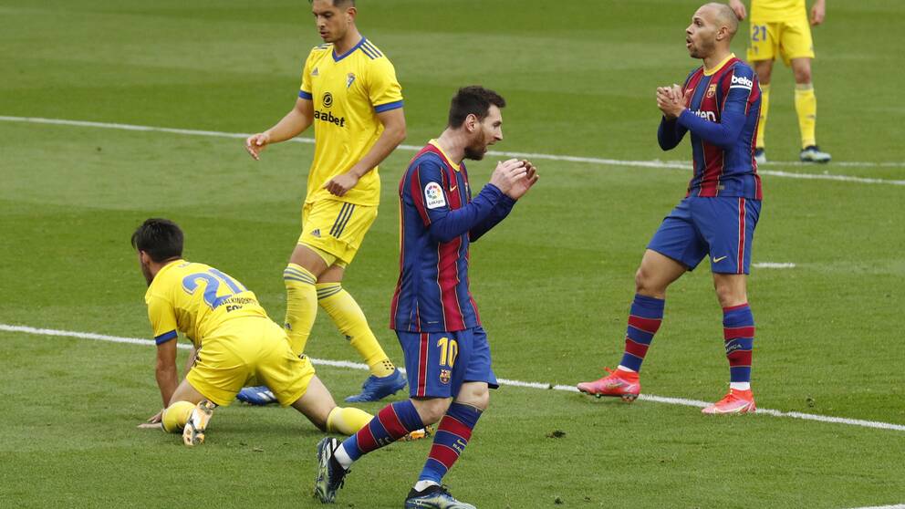 Messi gjorde Barcelonas enda mål i matchen.