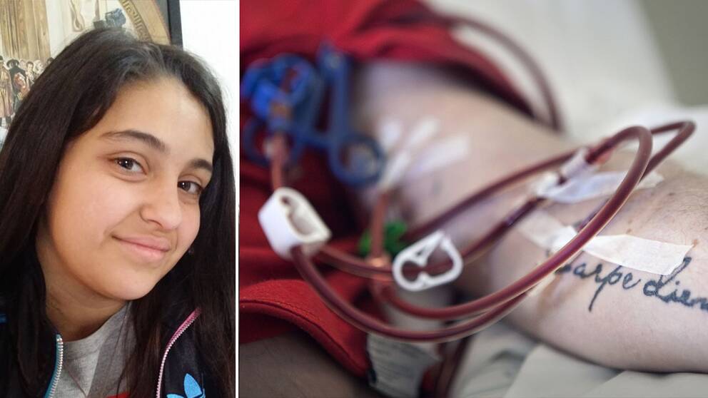 Hadil fick redan som ettåring den ovanliga sjukdomen aHUS. Den innebär att njurarna förstörs. För att Hadil skulle överleva tvingades man operera bort hennes njurar och Hadil fick börja med dialys redan innan hon var två år. I