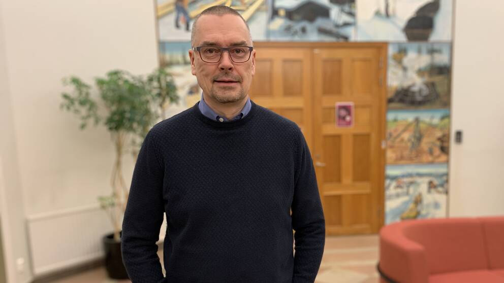Orsas kommunalråd Mikael Thalin (C) i kommunhuset.