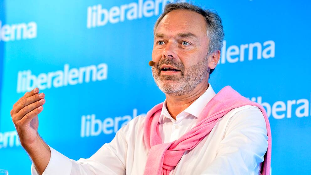 FP-ledaren Jan Björklund inför sitt tal i Almedalen.